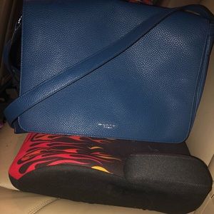 Michael Kors Messenger Bag Leather Navy LIKE NEW